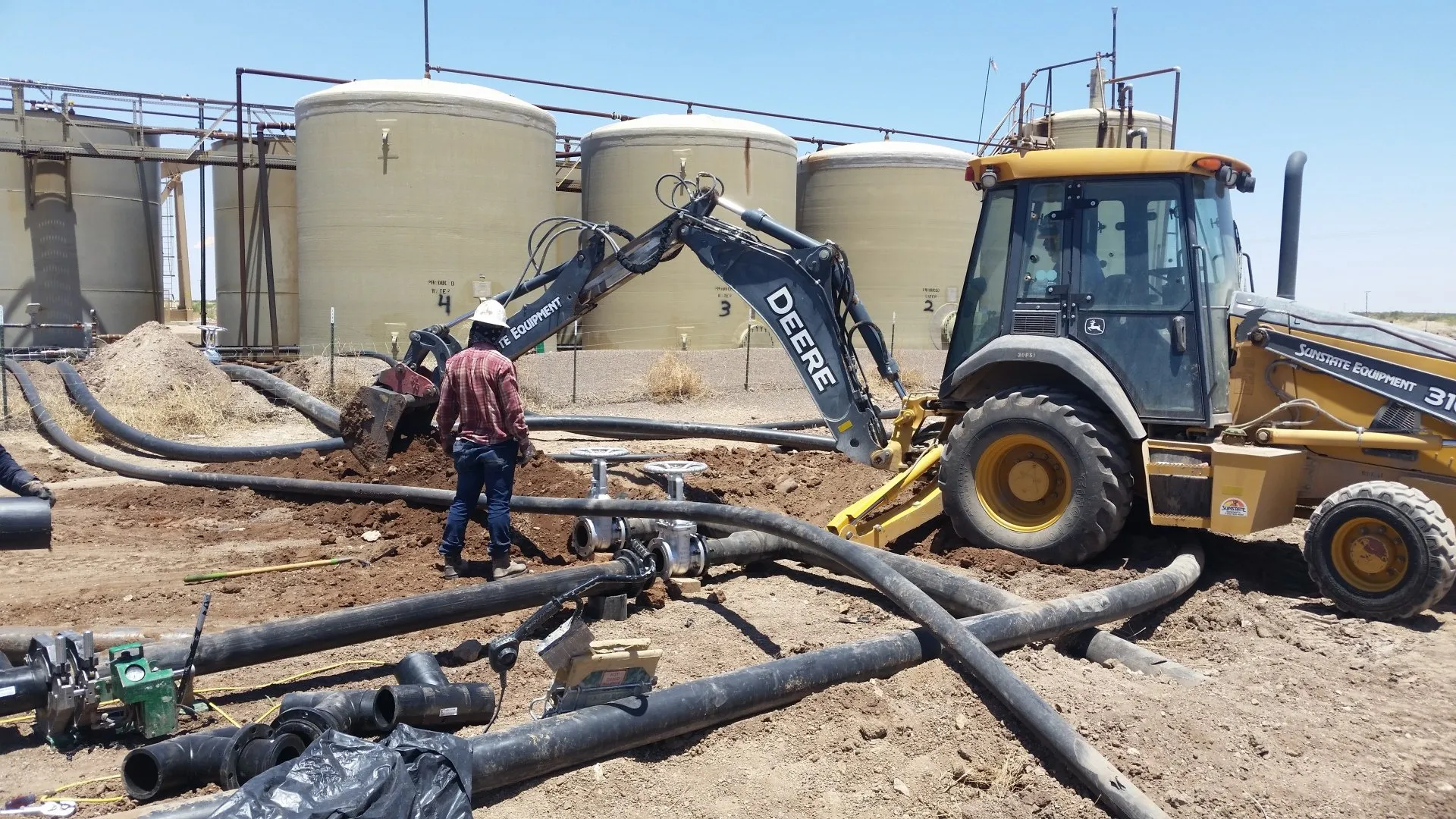 excavation services by creek pipe company